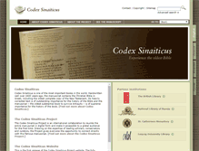 Tablet Screenshot of codexsinaiticus.com