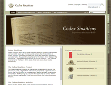 Tablet Screenshot of codexsinaiticus.net